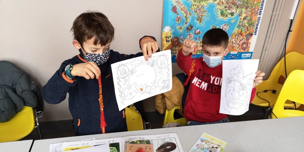 Les enfants de CE1 du club chinois de l'école ont fêté le nouvel an 