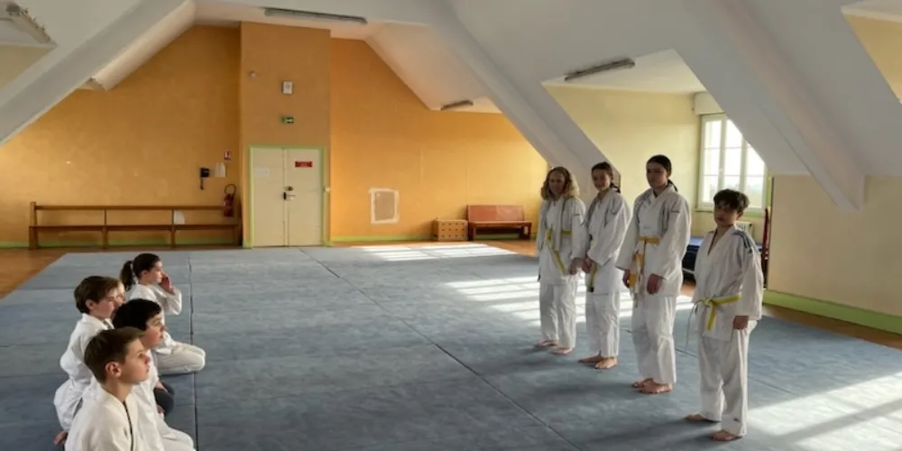 La section judo du collège ...