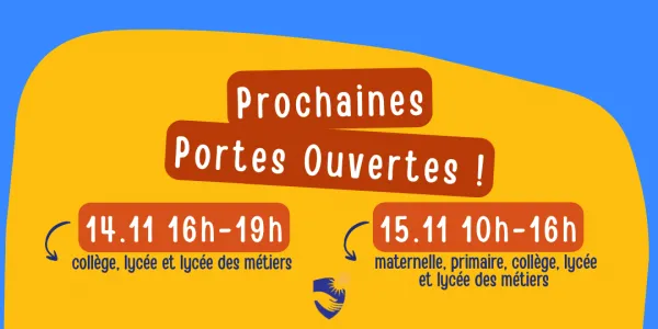visuel Portes Ouvertes Novembre 2025